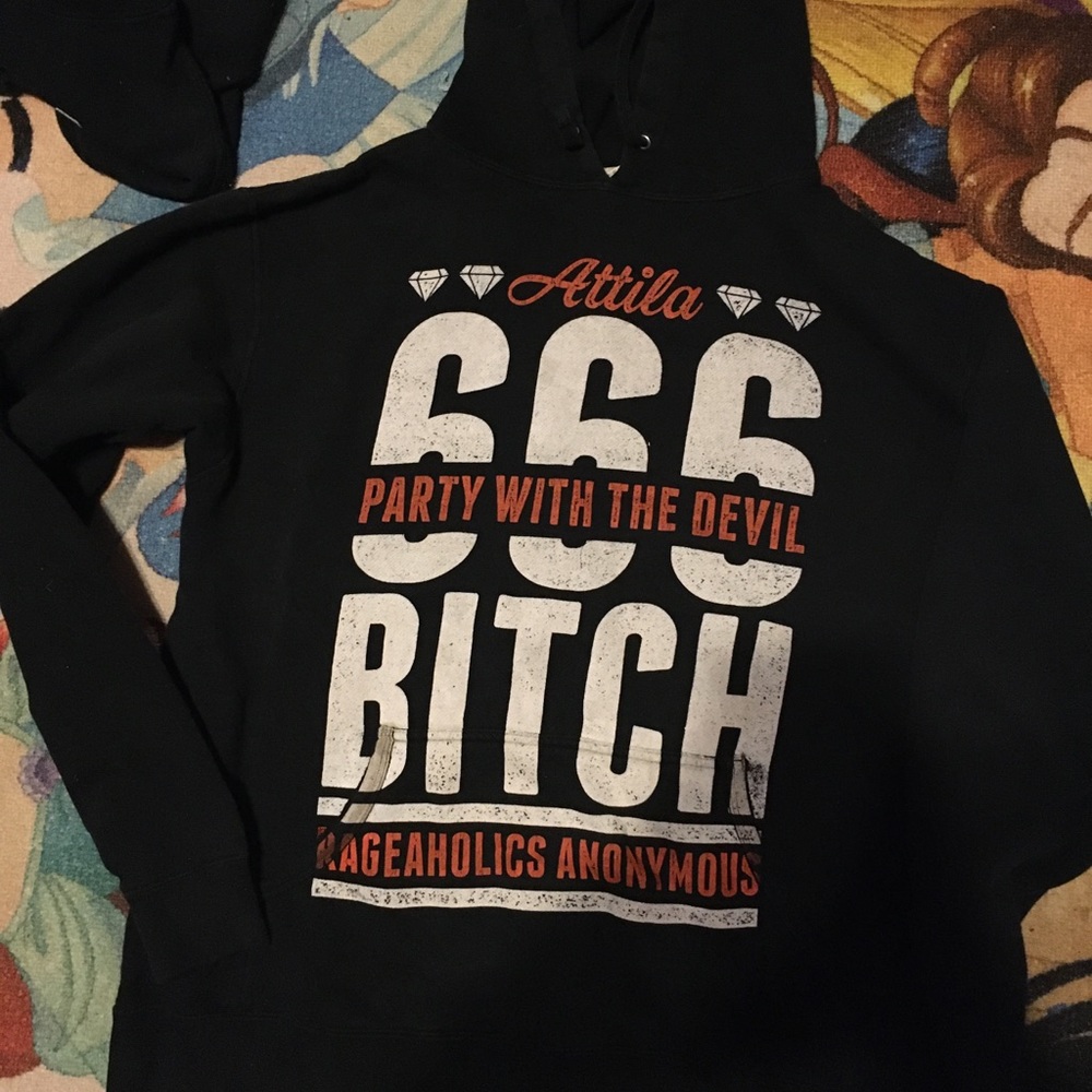 Attila band pull over hooded sweater